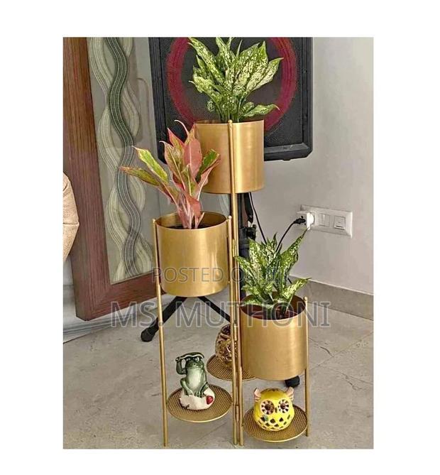 3 in 1 Planter Available in Black, White, Gold,