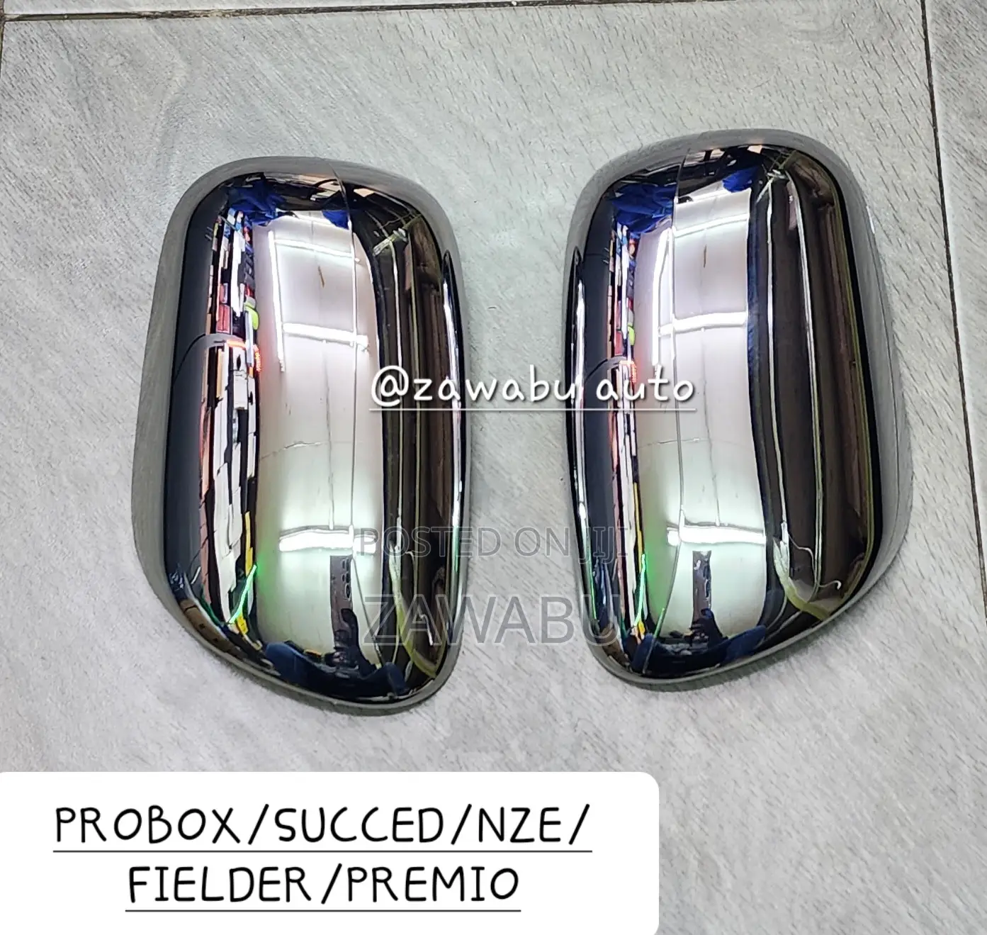 Chrome Side Mirror Cover Toyota Probox/Succeed/Nze/ Fielder