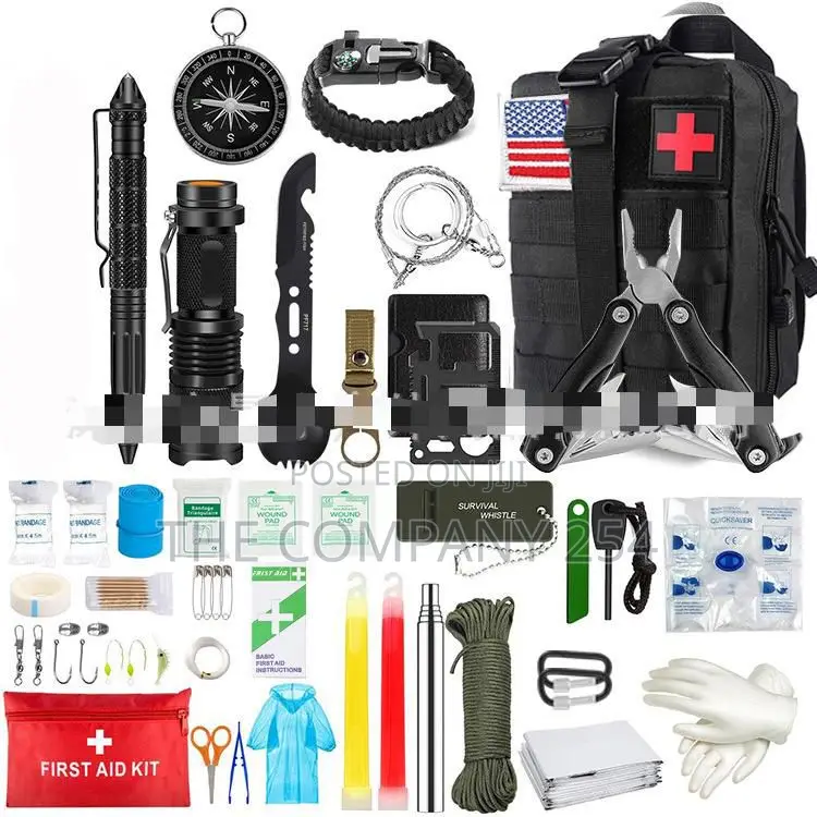 Tactical Outdoor Hiking Survival Kit 
Available in the Above