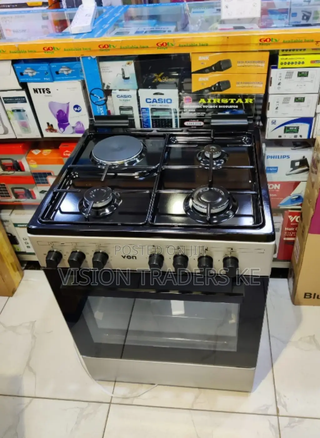 Von 60*60 Cooker 3g+1e With Electric Oven Vac6sv31uy Grey