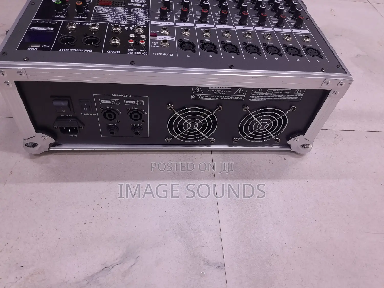 Powered Mixer 8 Channel With Rack Enclosure
