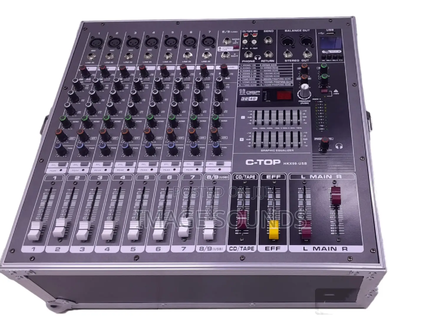 Powered Mixer 8 Channel With Rack Enclosure