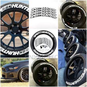 Speed Hunters Tyre/Tire Stickers 8 Pieces Set - Available - main view