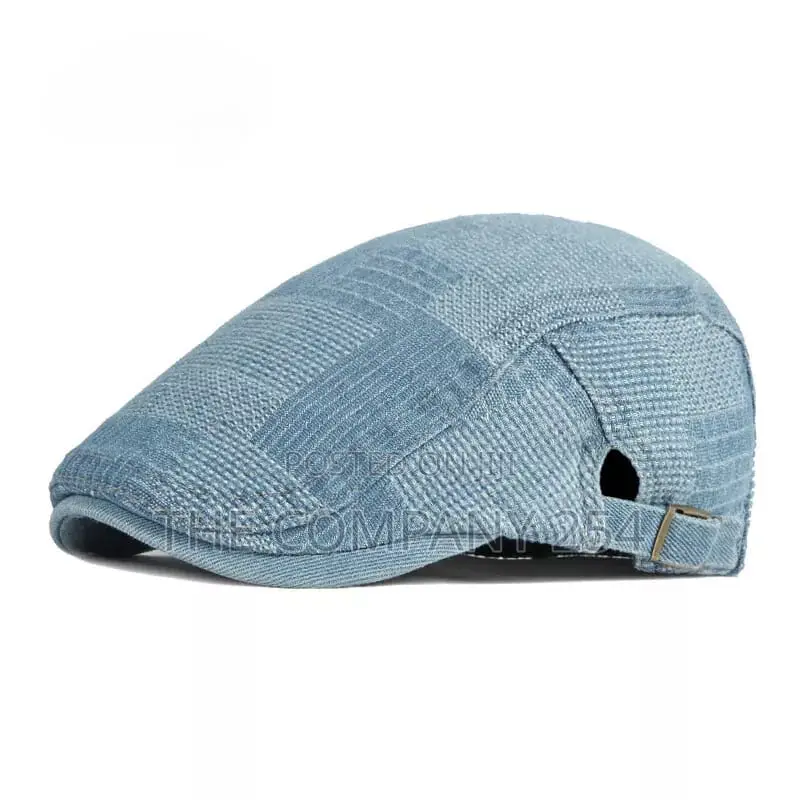 Legit Rugged Denim Checked Jeans Adjustable Kangol Hats