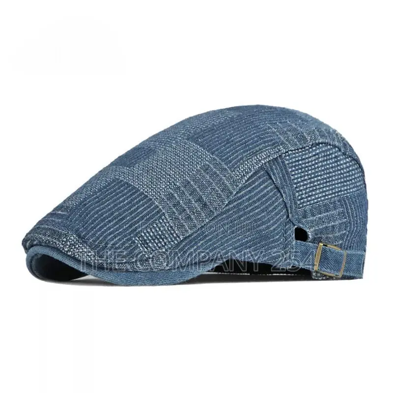 Legit Rugged Denim Checked Jeans Adjustable Kangol Hats