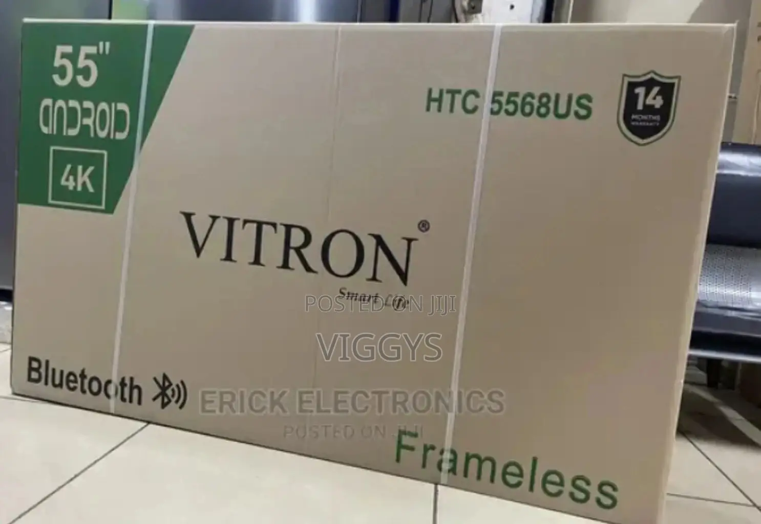 Vitron 55 Inches Smart Android Tv You Tube and Netflix