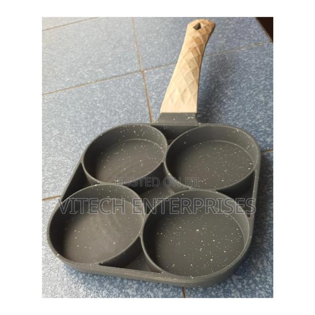 High Quality Heavy Granite Non-Stick 4 Slot Pancake/Egg Pan - main view