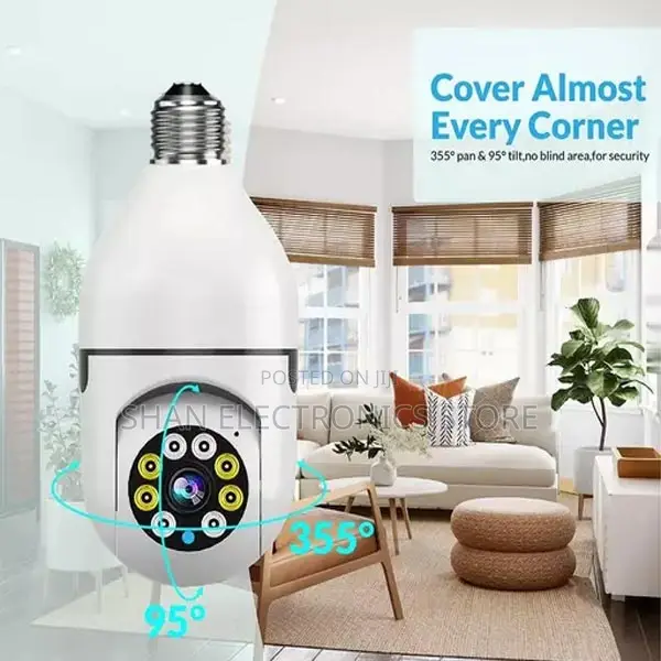 ^Wireless Wifi Panoramic Bulb Camera 360 °Rotation