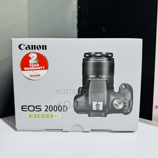 Canon EOS 2000D DSLR With 18-55mm Zoom Lens Kit - main view