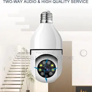 Security Camera, 360 Degree ``Wifi PTZ Bulb Camera.