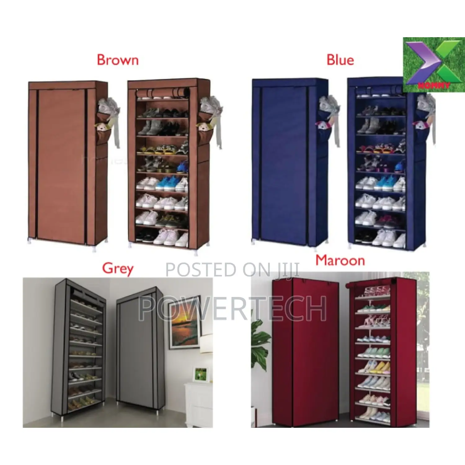 Single Shoe Rack With Cover