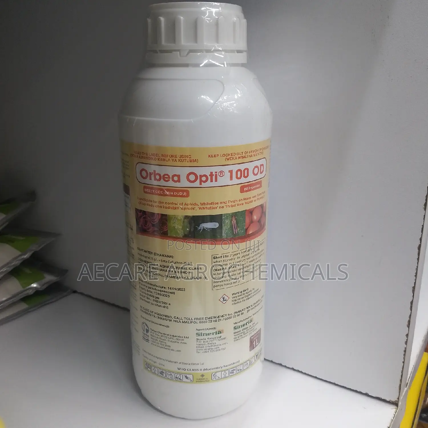 Orbea Opti 100 Od Insecticide 1 Litre (Thunder Alternative)