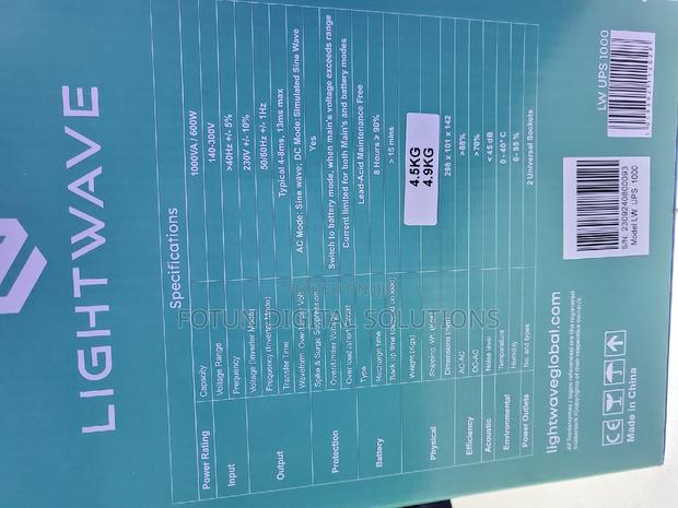 Lightwave 1000va UPS - thumbnail 5