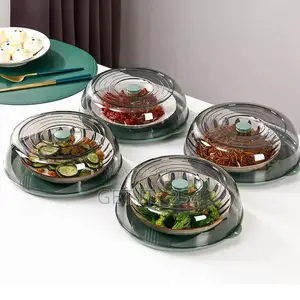 Acrylic Clear Food Cover With Base Dish* Microwavable