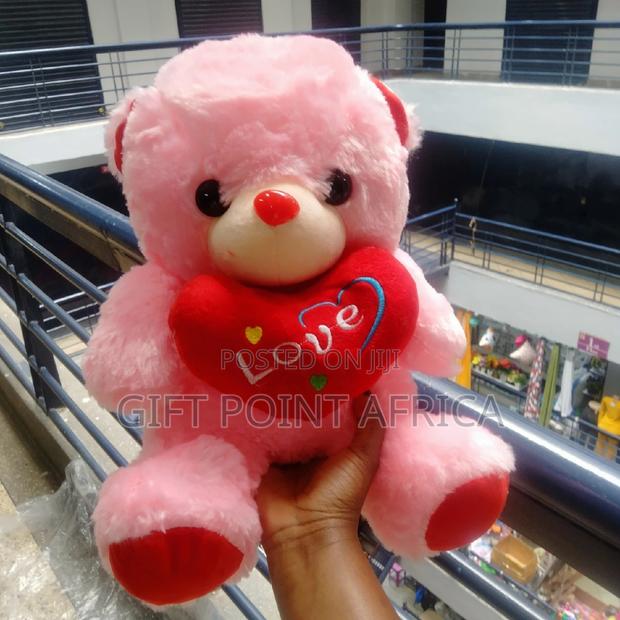 35cm Pink Teddy Bear for Kids - main view