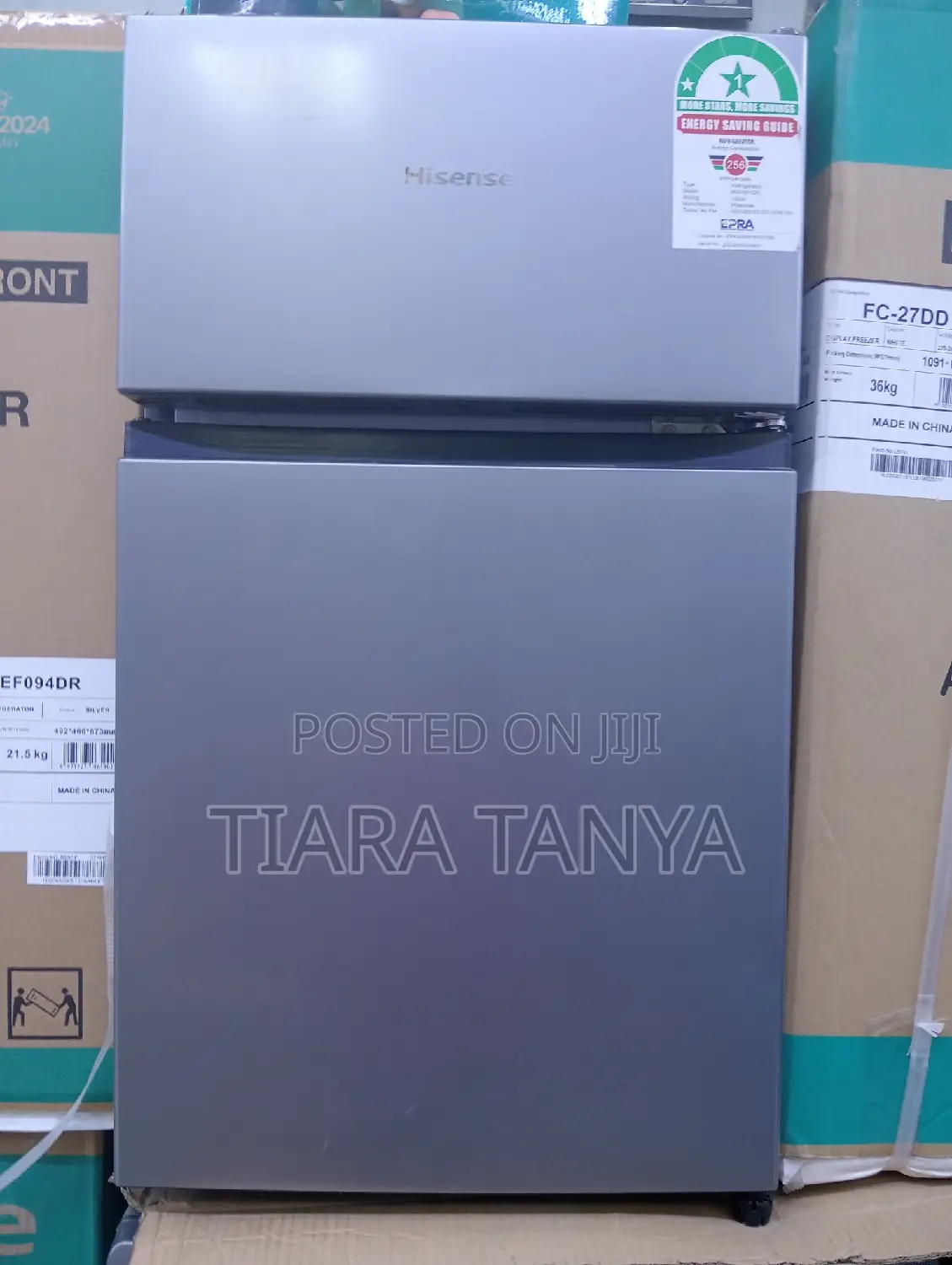 Hisense 91L Double Door Fridge REF091DR