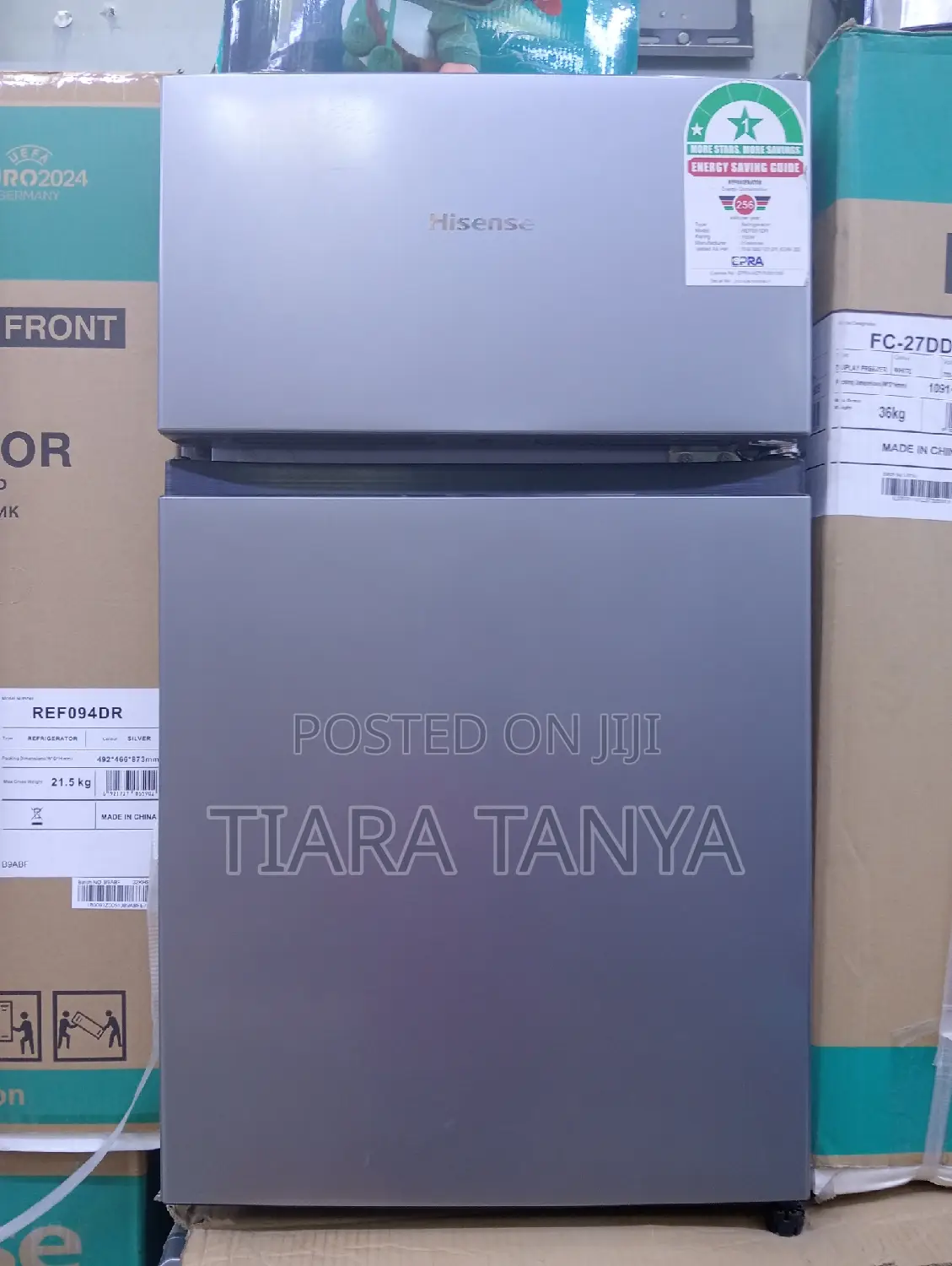 Hisense 91L Double Door Fridge REF091DR