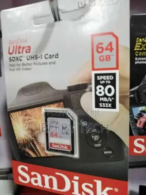 Sandisk Ultra SDHC Class 10 UHS-I Up To 80MB - 64GB - Grey