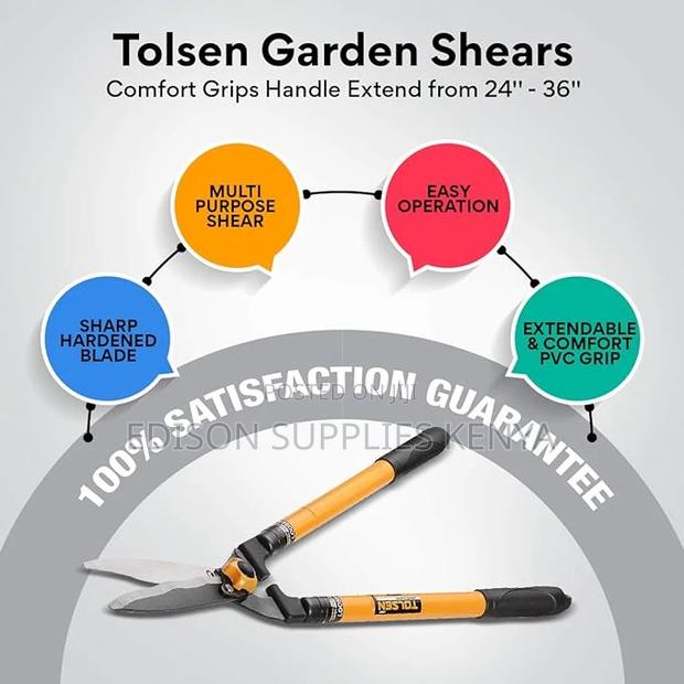 Hedge Shears Tolsen Telescopic Adjustable Hedge Shears - thumbnail 3