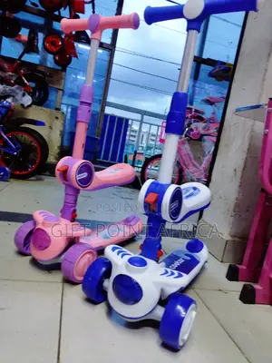 2 in 1 Adjustable Kids Scooters With Music