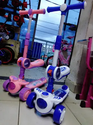2 in 1 Adjustable Kids Scooters With Music