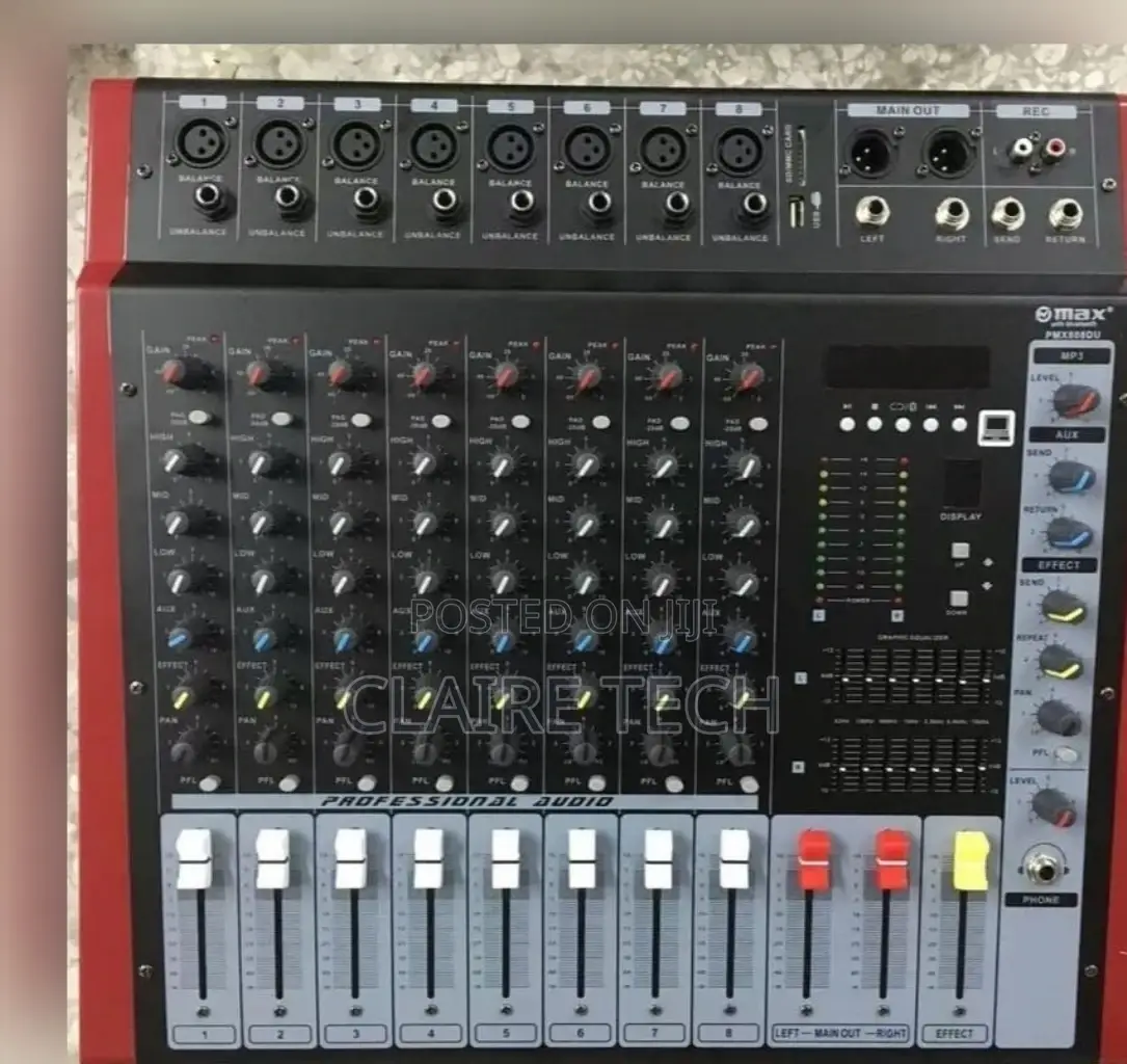 Max 8 CH Professional Mixer