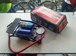 Car / Bicycle Double Gauge Foot Pump