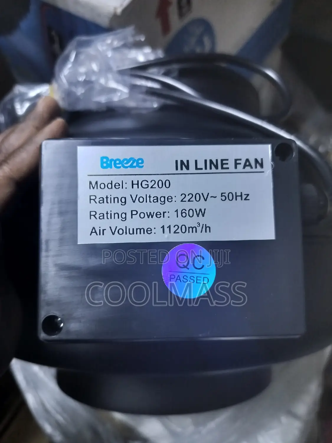Inline Fan 200mm(8") at Nairobi Kenya