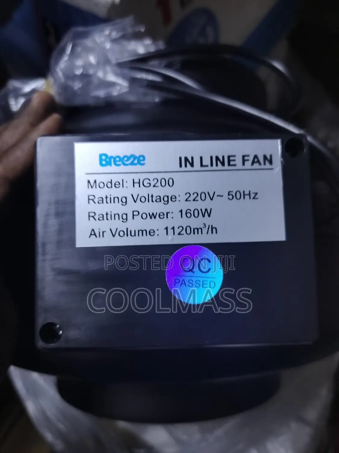 Inline Fan 200mm(8") at Nairobi Kenya