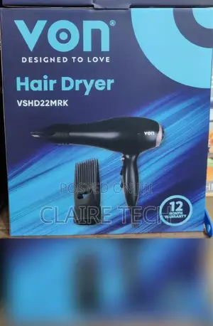 Black Von Blow Dry VSHD22MRK