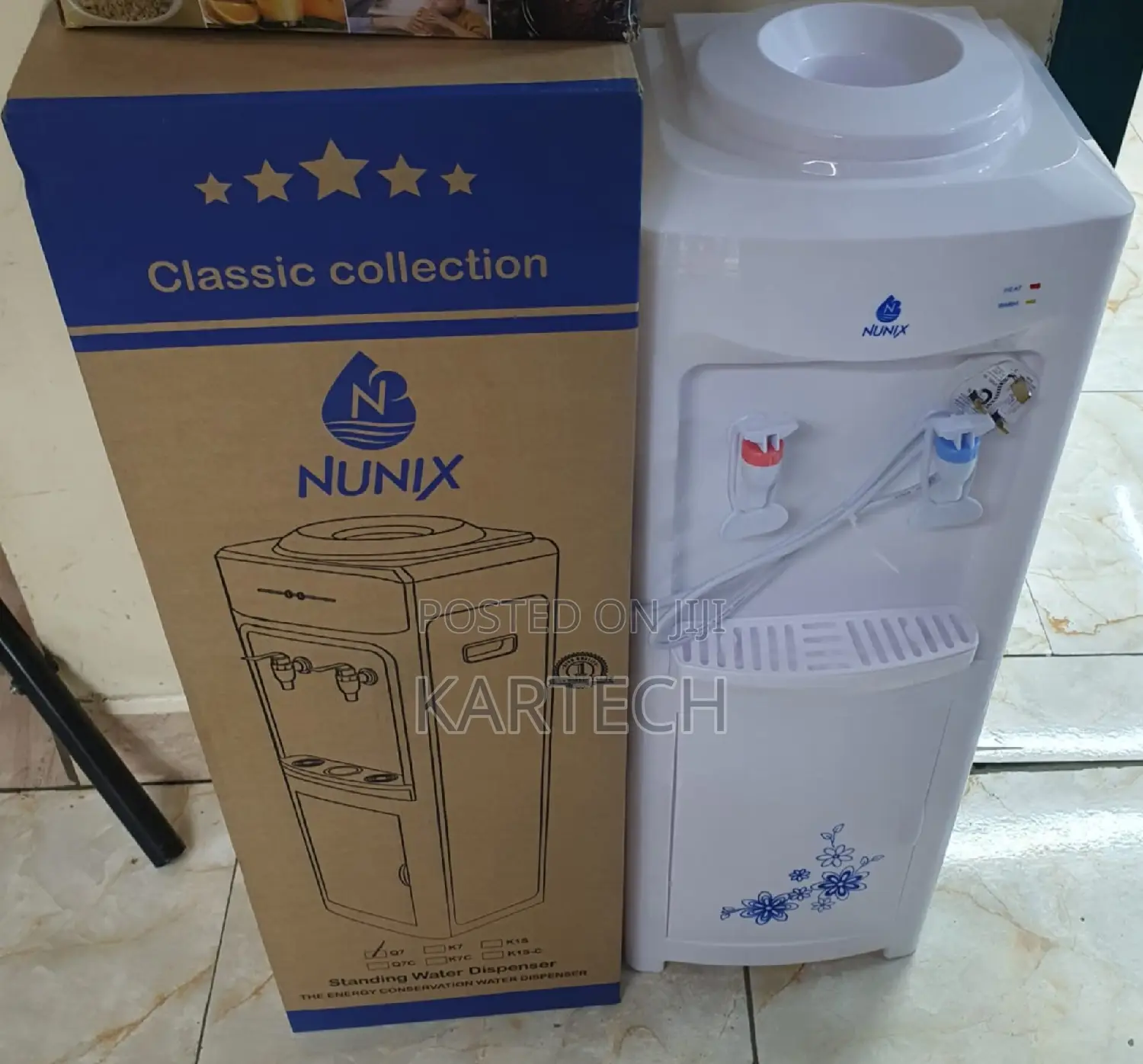 Nunix - Water Dispenser Hot and Normal Q7 Top Load