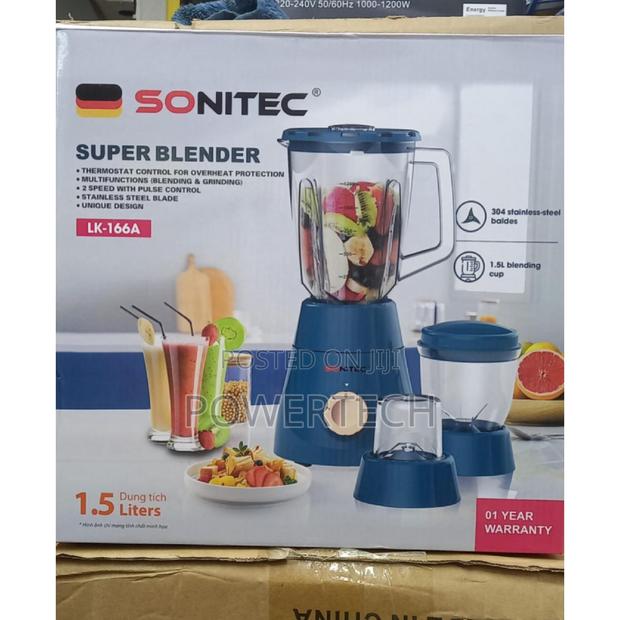 Sonitec Super Blender *1.5L* Stainless Steel Baldes 3 in 1