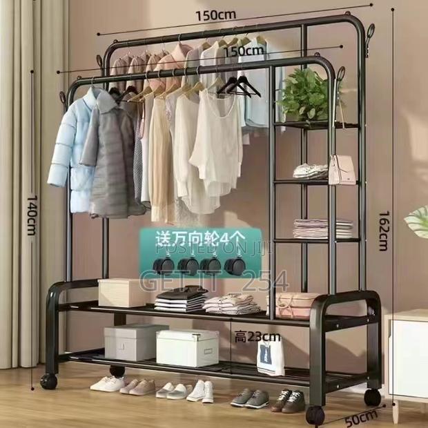 Garment Rack Floor Standing Clothes Hanger - main view