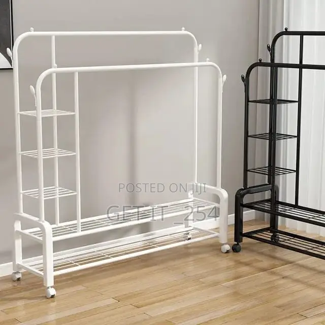 Garment Rack Floor Standing Clothes Hanger