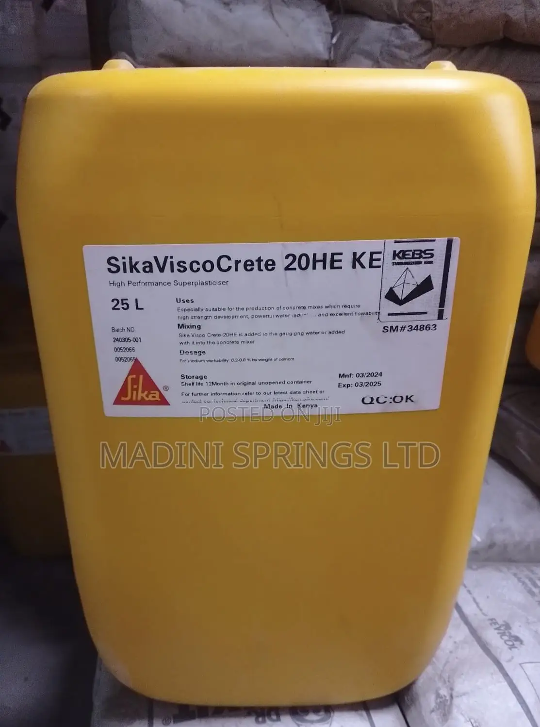 Sika Viscocrete- 20he(Super Plasticizer, in 5l 20l)