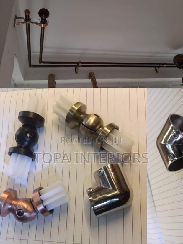 Corner Joints Are Available for L-Shaped Curtain Rods