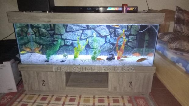 Sleek TV Stand Aquarium - main view