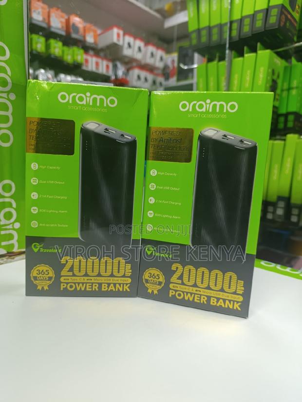 Oraimo 20000mah Power Bank Dual Input Type C Micro Usb - main view