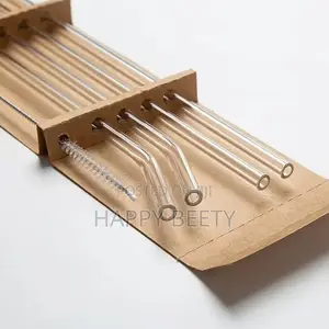Reusable Glass Straws(4pcs)