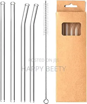 Reusable Glass Straws(4pcs)
