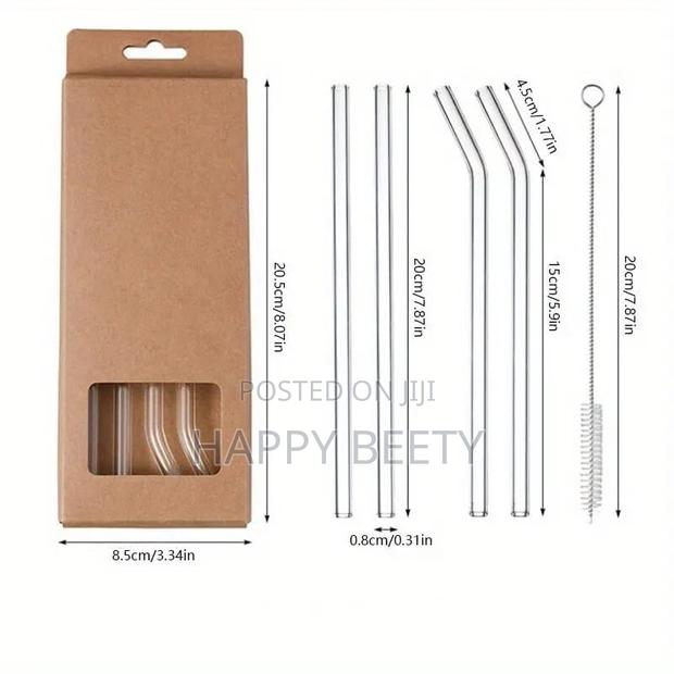 Reusable Glass Straws(4pcs) - thumbnail 4