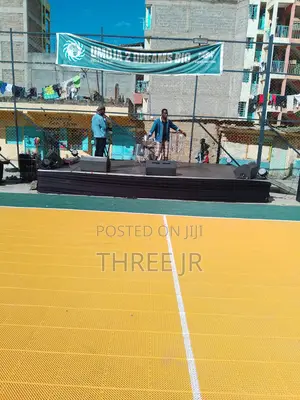 This Was a Nice Stage Set Up in Volleyball for Crusade.