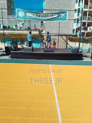 This Was a Nice Stage Set Up in Volleyball for Crusade.