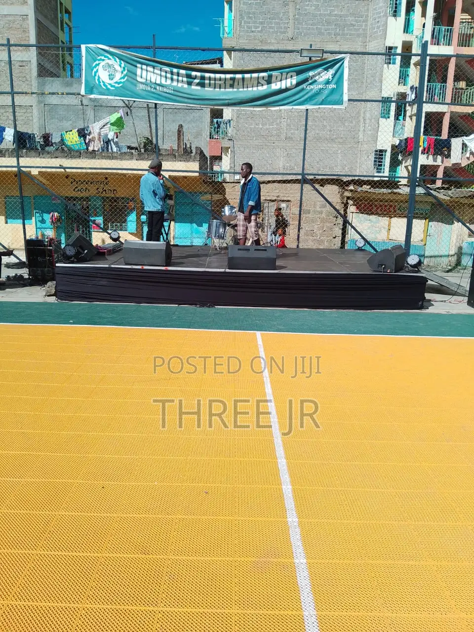 This Was a Nice Stage Set Up in Volleyball for Crusade.