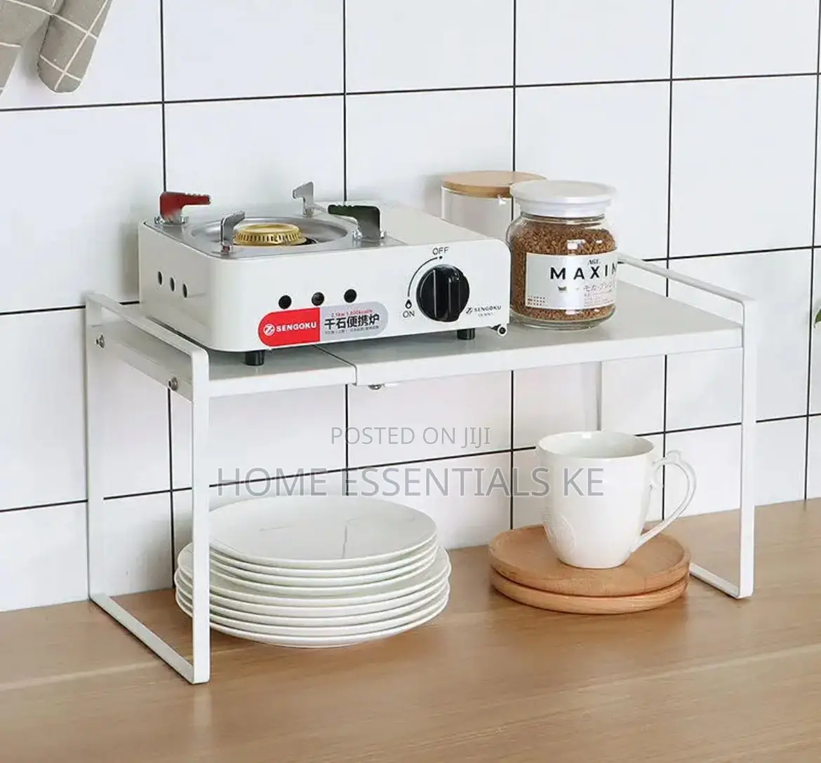 Adjustable Cabinet Storage Organizer,Spice Rack, Pot and Pan