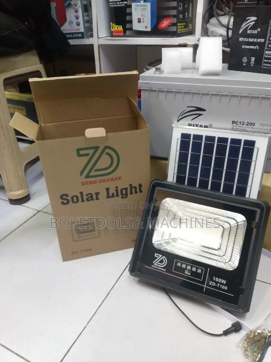 Solar Floodlight 100 Watts