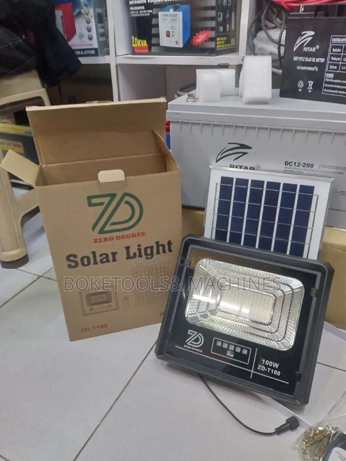 Solar Floodlight 100 Watts