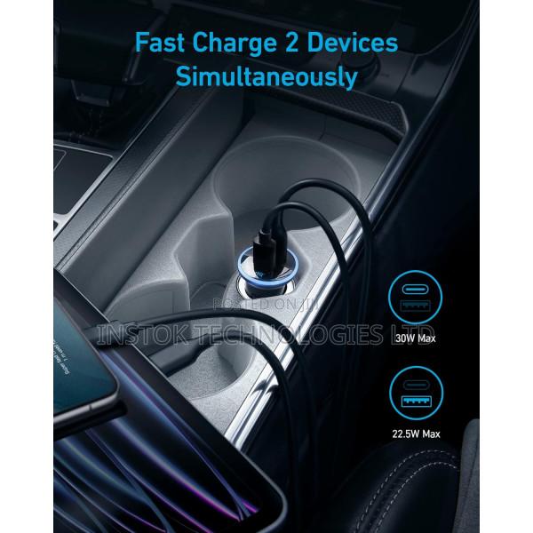 Anker Powerdrive 323 USB-C + USB a Car Charger 52.5W - thumbnail 2