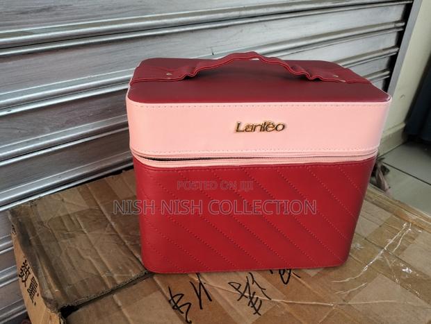 Maroon Pink Make Up Box - main view