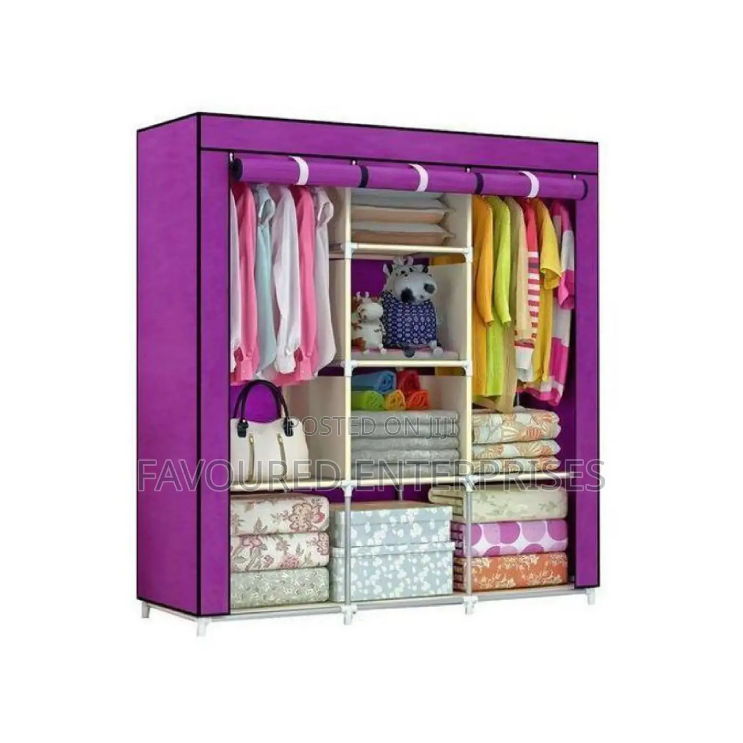 TC Portable Wardrobe 3 Column